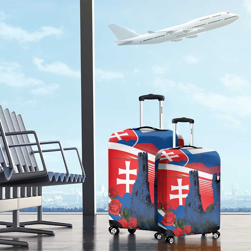 Slovakia Independence Day Luggage Cover Devín Castle Nad Tatrou sa blyska LT18