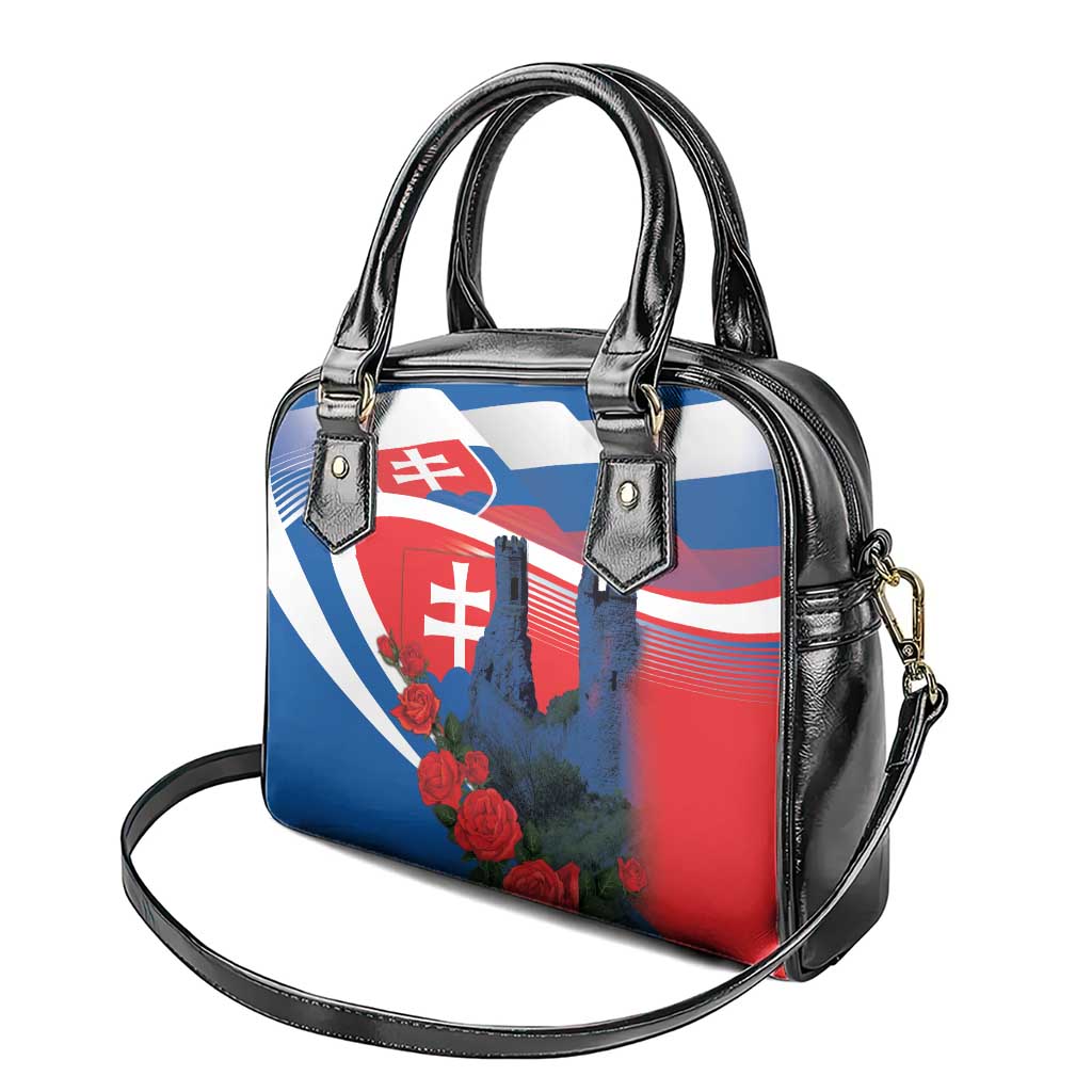 Slovakia Independence Day Shoulder Handbag Devín Castle Nad Tatrou sa blyska LT18
