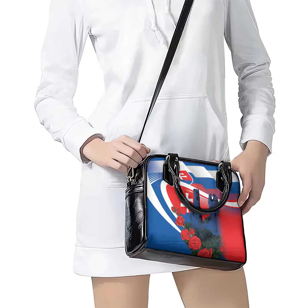 Slovakia Independence Day Shoulder Handbag Devín Castle Nad Tatrou sa blyska LT18