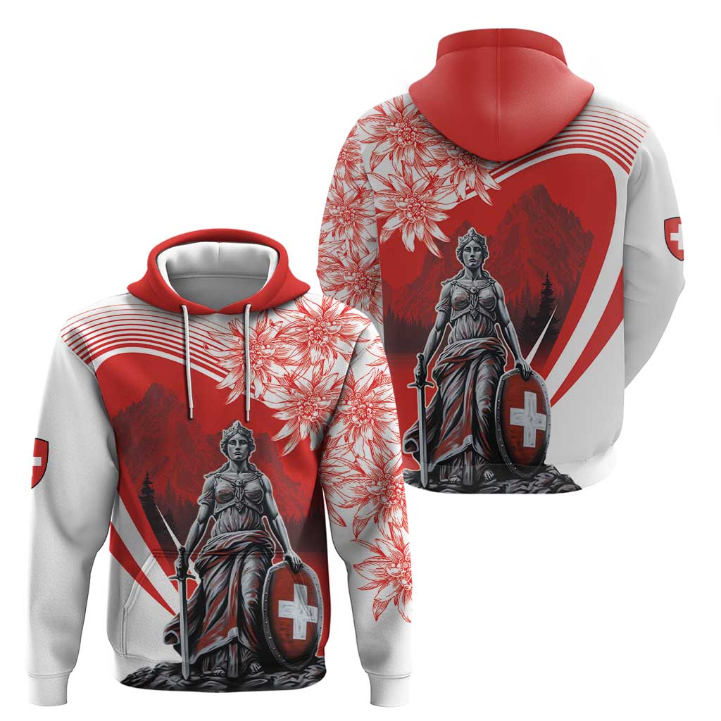 Switzerland Swiss National Day Hoodie Helvetia Matterhorn LT18