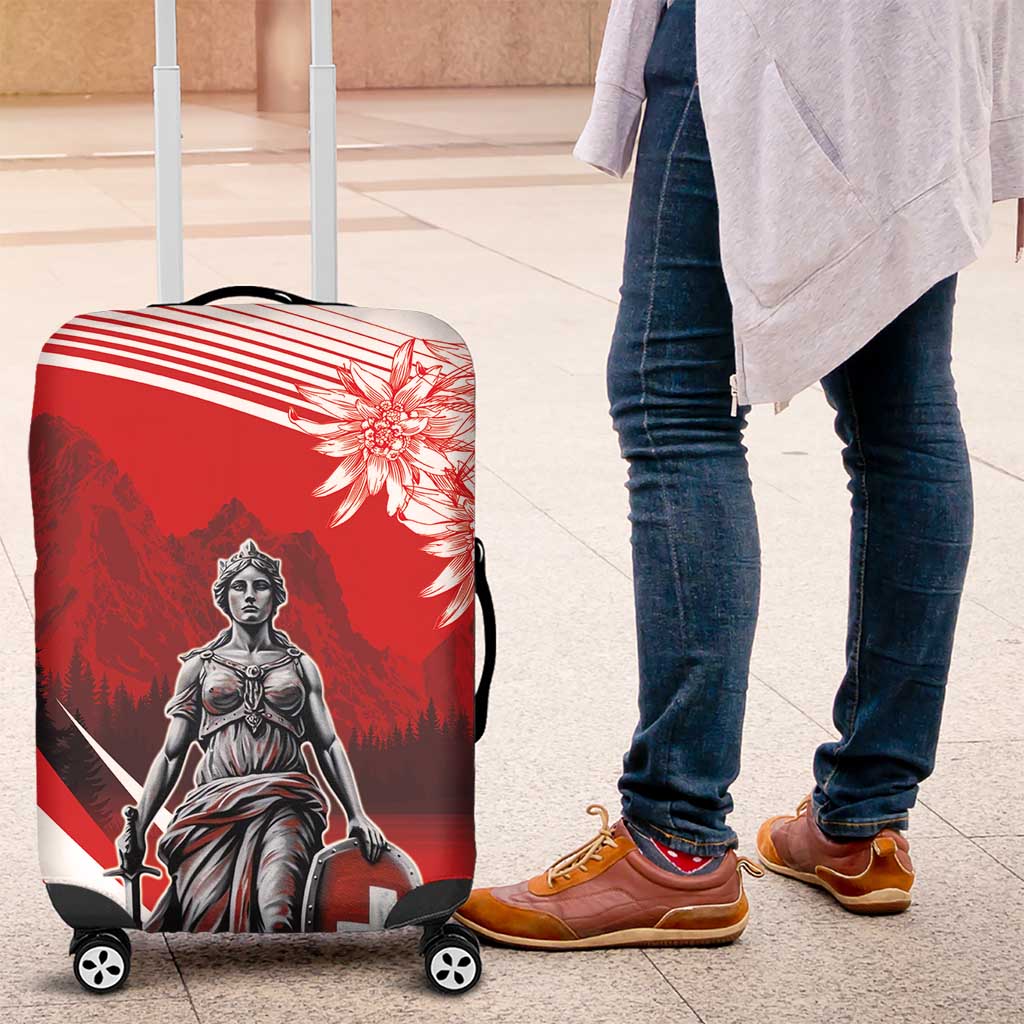 Switzerland Swiss National Day Luggage Cover Helvetia Matterhorn LT18