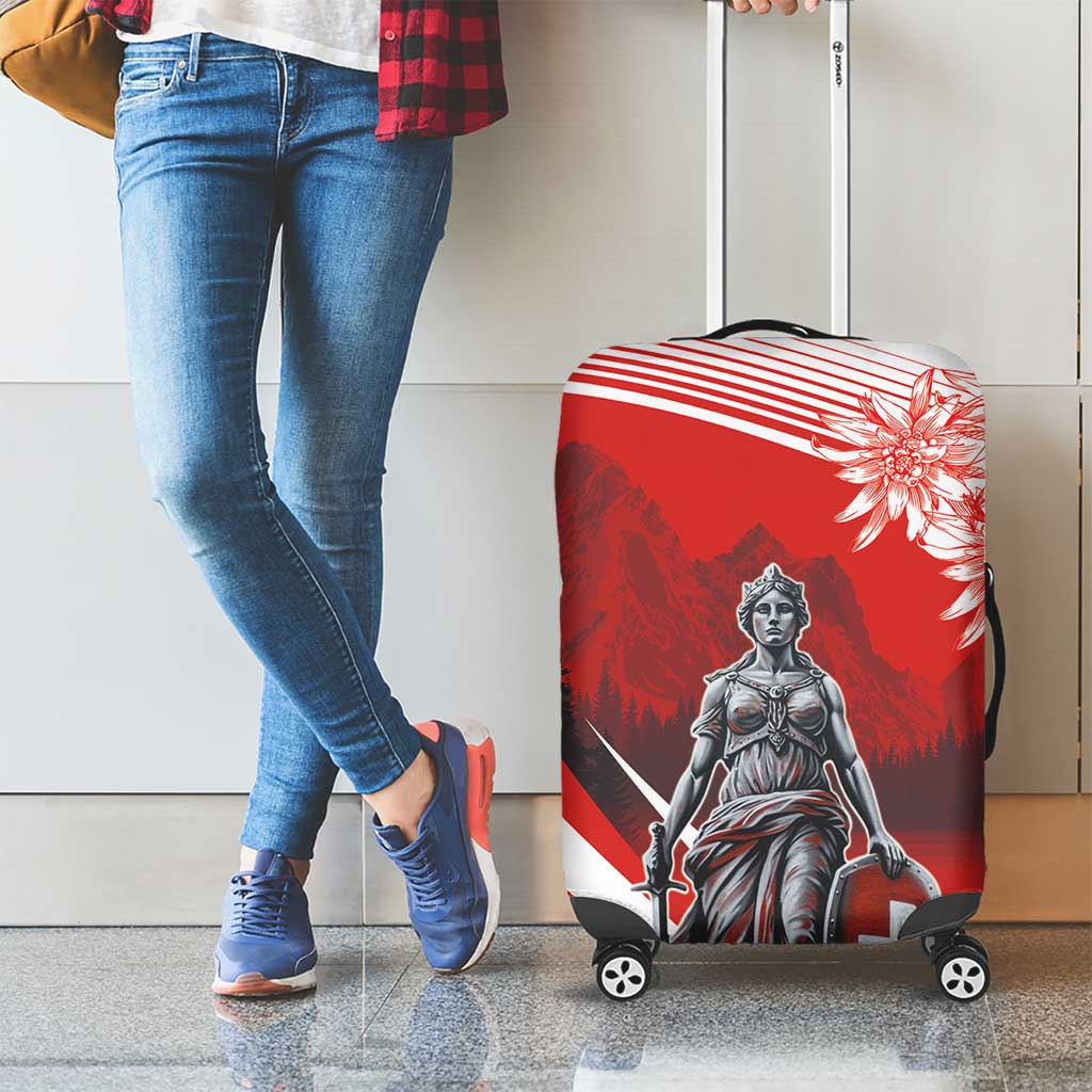 Switzerland Swiss National Day Luggage Cover Helvetia Matterhorn LT18