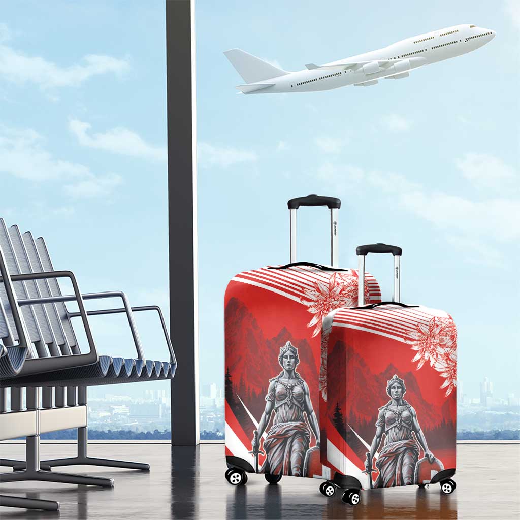 Switzerland Swiss National Day Luggage Cover Helvetia Matterhorn LT18