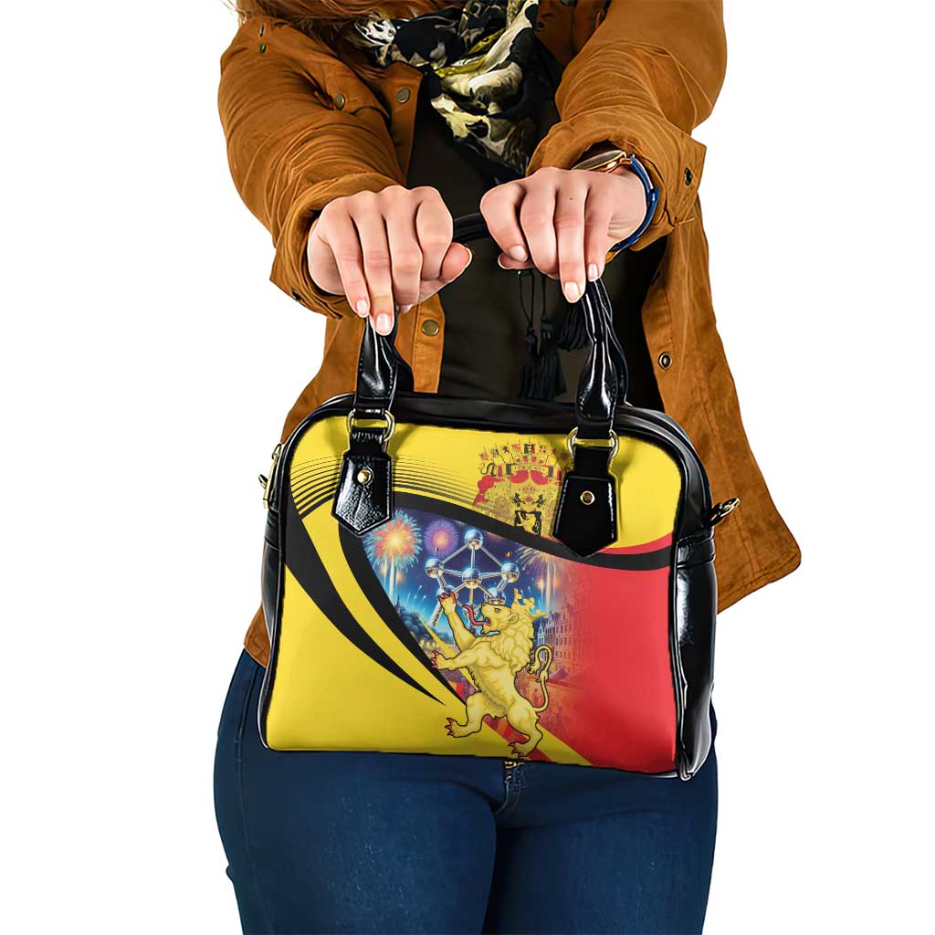 Belgium National Day Shoulder Handbag Atomium Leo Belgicus LT18