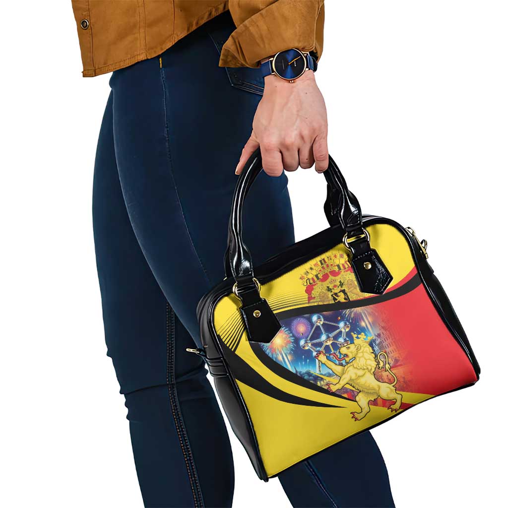 Belgium National Day Shoulder Handbag Atomium Leo Belgicus LT18