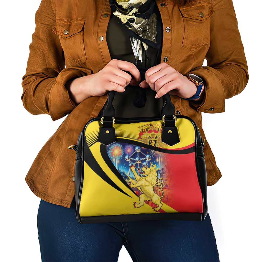 Belgium National Day Shoulder Handbag Atomium Leo Belgicus LT18