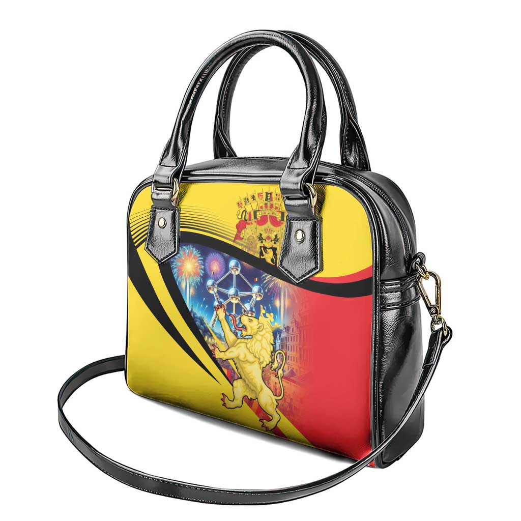 Belgium National Day Shoulder Handbag Atomium Leo Belgicus LT18