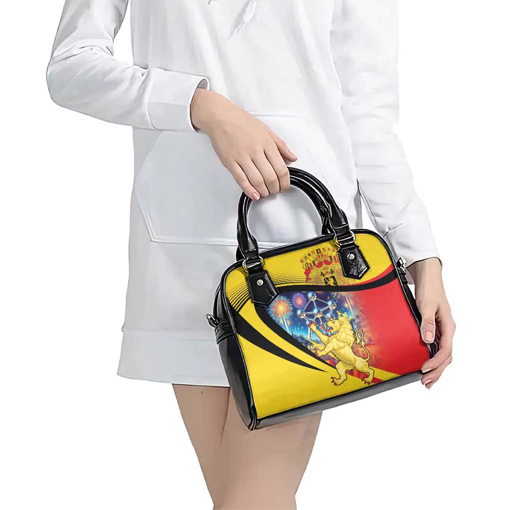 Belgium National Day Shoulder Handbag Atomium Leo Belgicus LT18