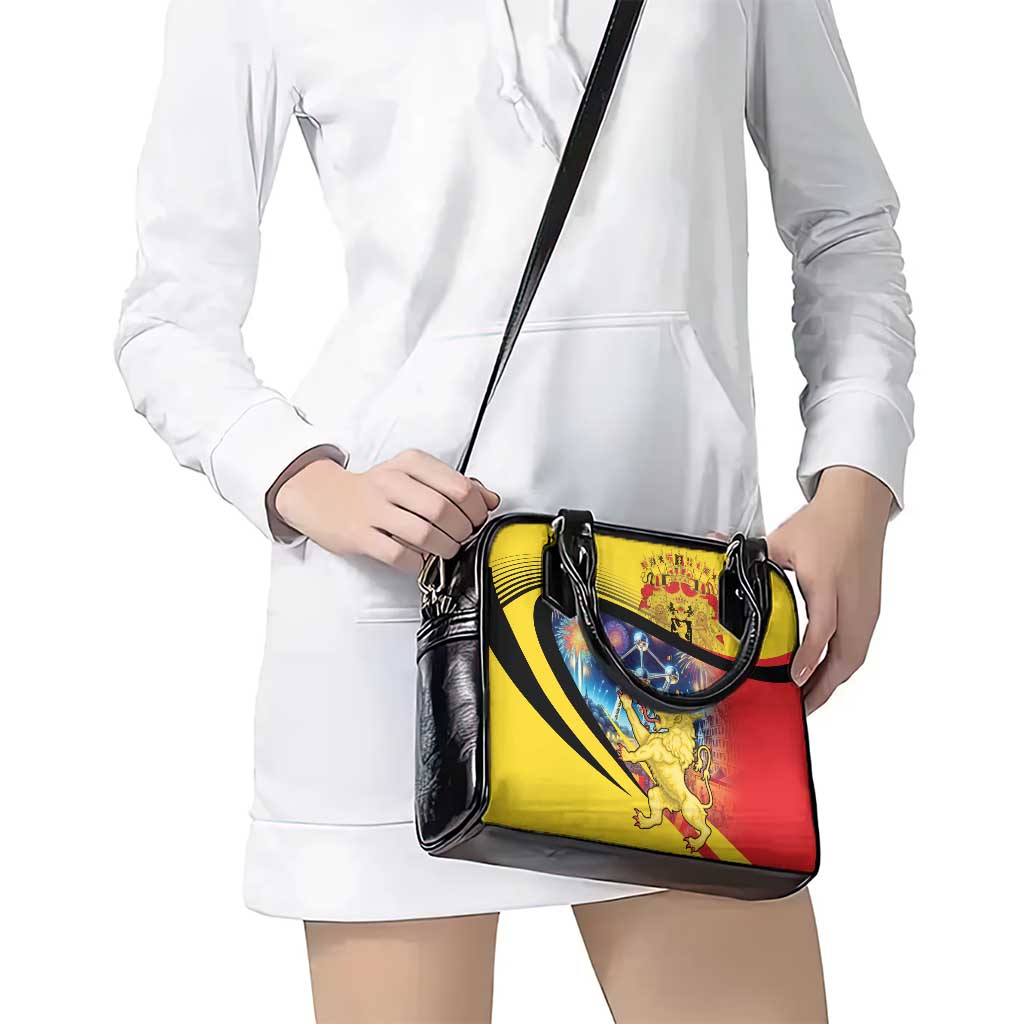 Belgium National Day Shoulder Handbag Atomium Leo Belgicus LT18