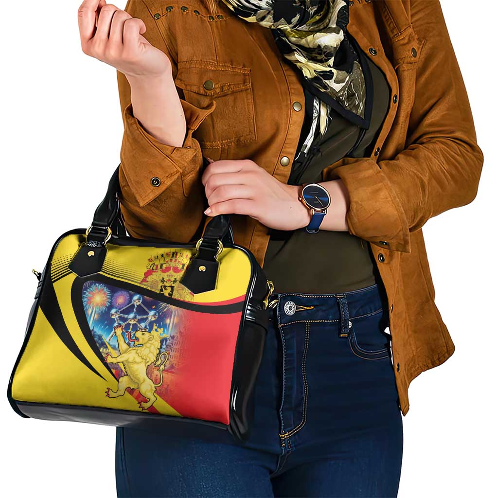 Belgium National Day Shoulder Handbag Atomium Leo Belgicus LT18