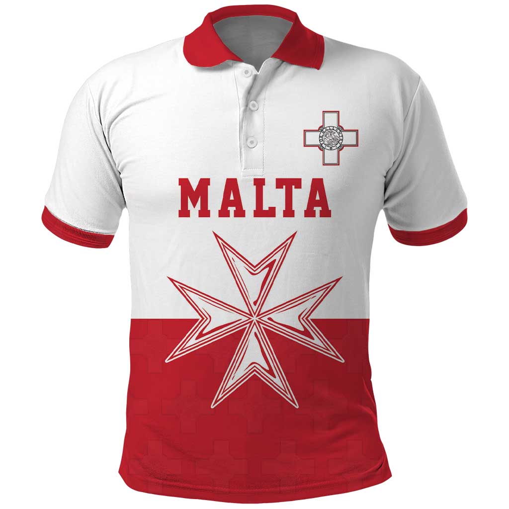 Custom Malta Football Polo Shirt Tim nazzjonali tal-futbol ta Malta LT18