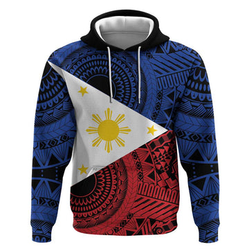 Philippines National Flag Day Hoodie Filipino Tribal Pattern LT18