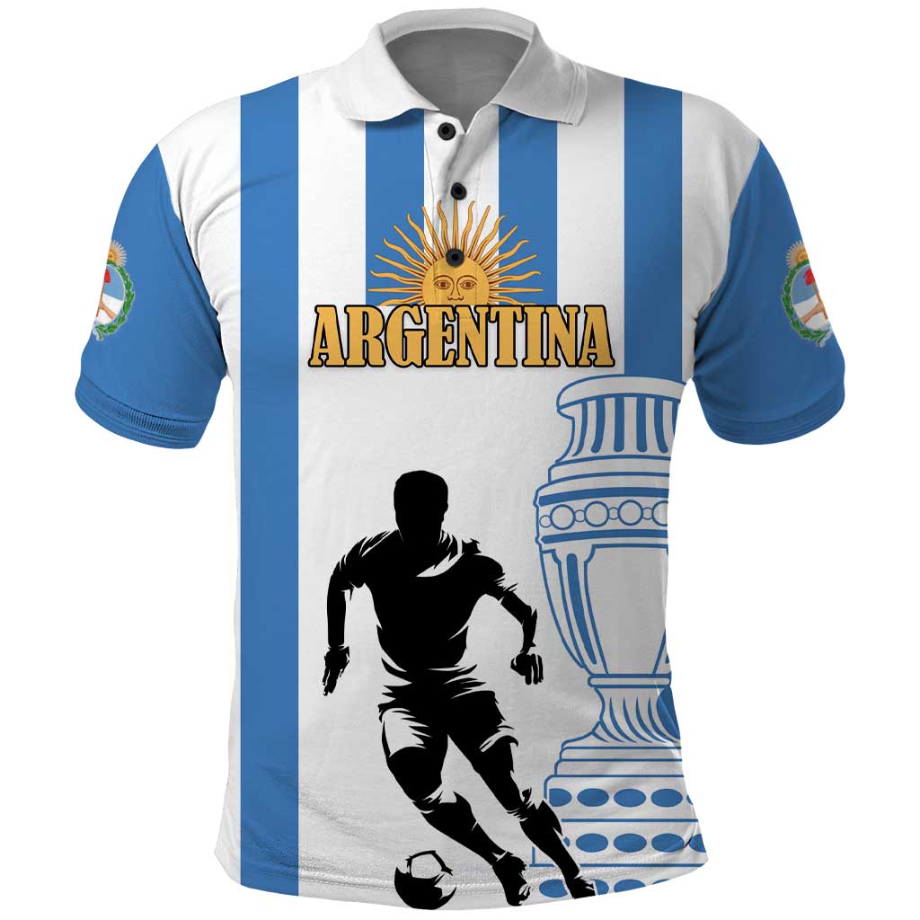 Custom Argentina Football Polo Shirt We Are The Champions LT18