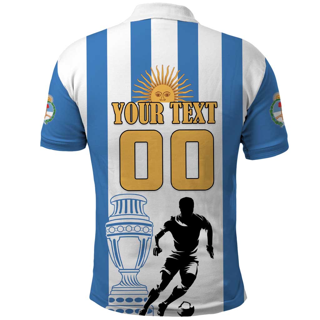 Custom Argentina Football Polo Shirt We Are The Champions LT18