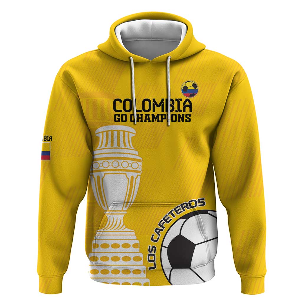 Custom Colombia Football Hoodie Go Champions LT18