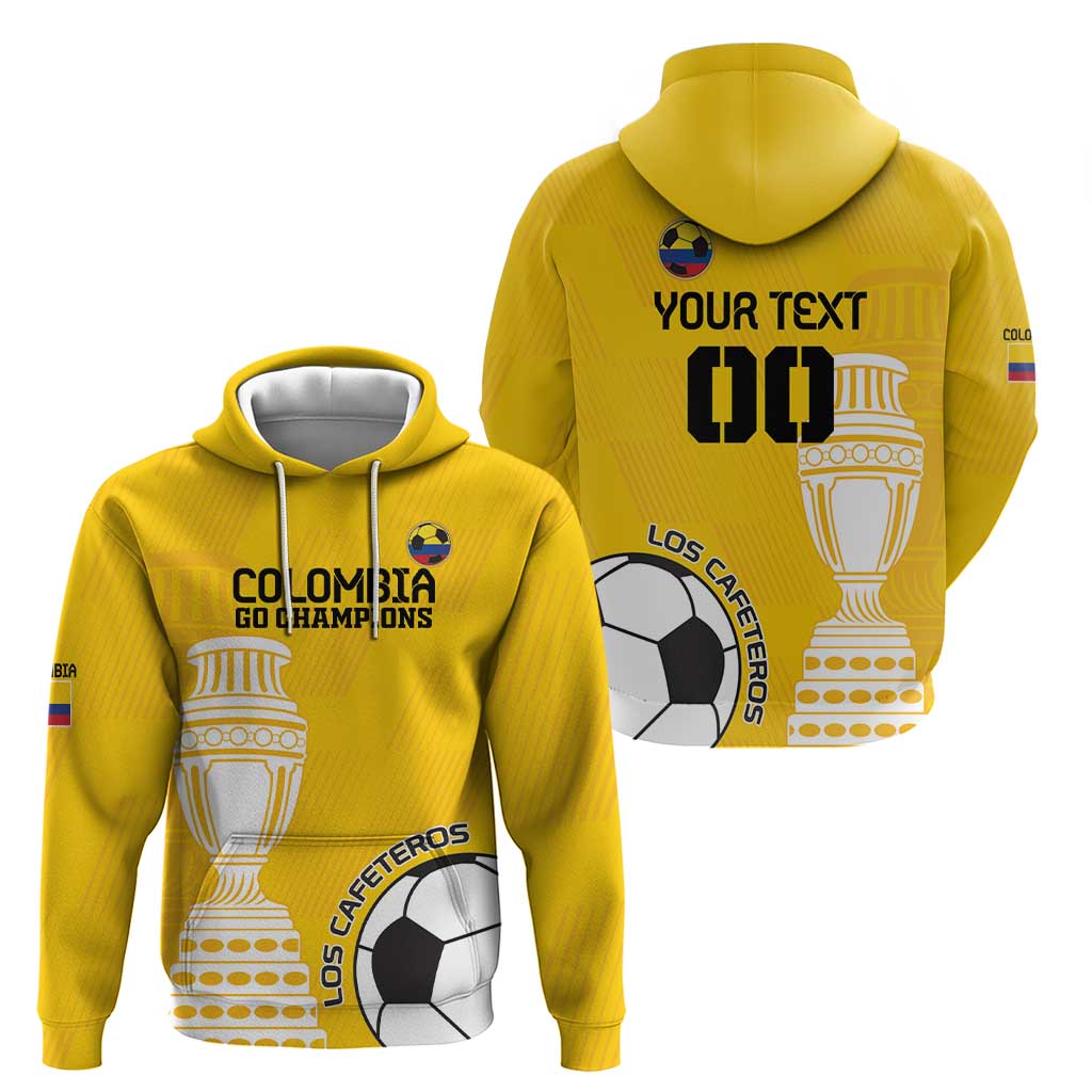 Custom Colombia Football Hoodie Go Champions LT18