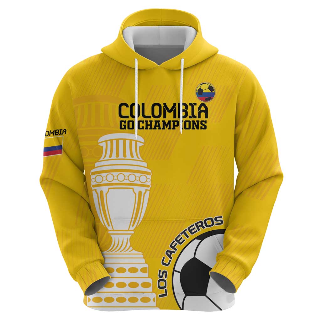 Custom Colombia Football Hoodie Go Champions LT18