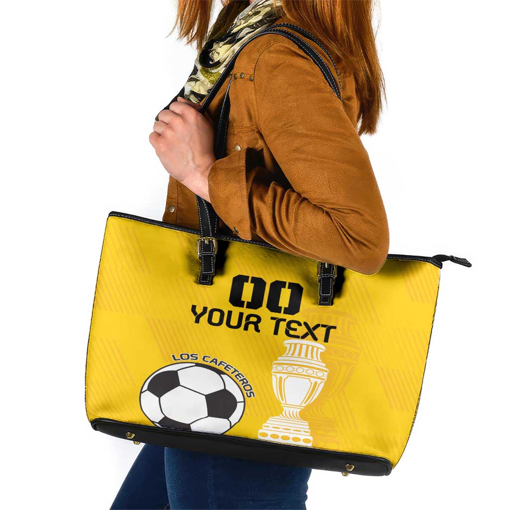 Custom Colombia Football Leather Tote Bag Go Champions LT18