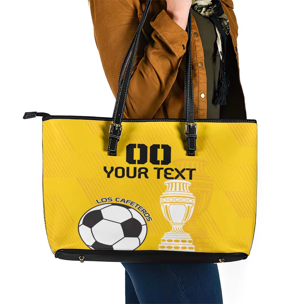 Custom Colombia Football Leather Tote Bag Go Champions LT18