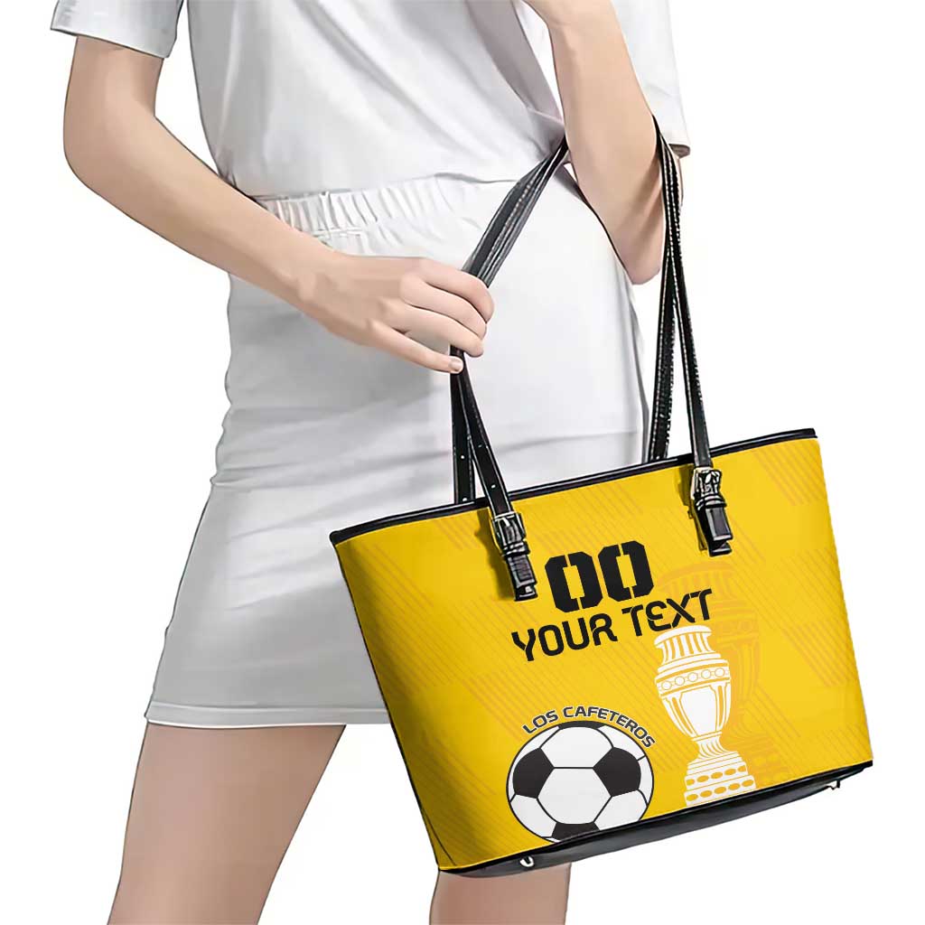 Custom Colombia Football Leather Tote Bag Go Champions LT18