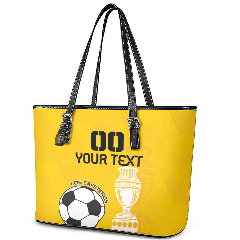 Custom Colombia Football Leather Tote Bag Go Champions LT18