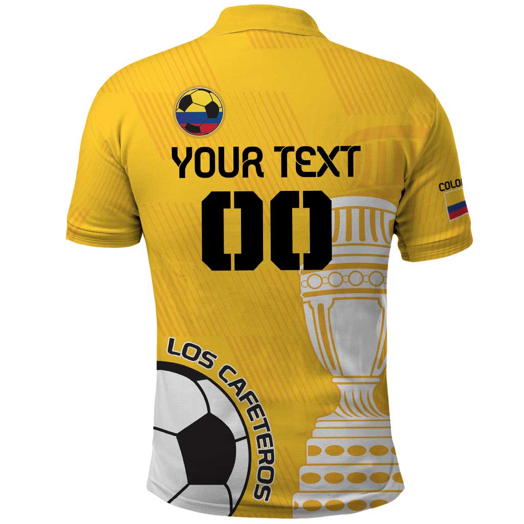 Custom Colombia Football Polo Shirt Go Champions LT18