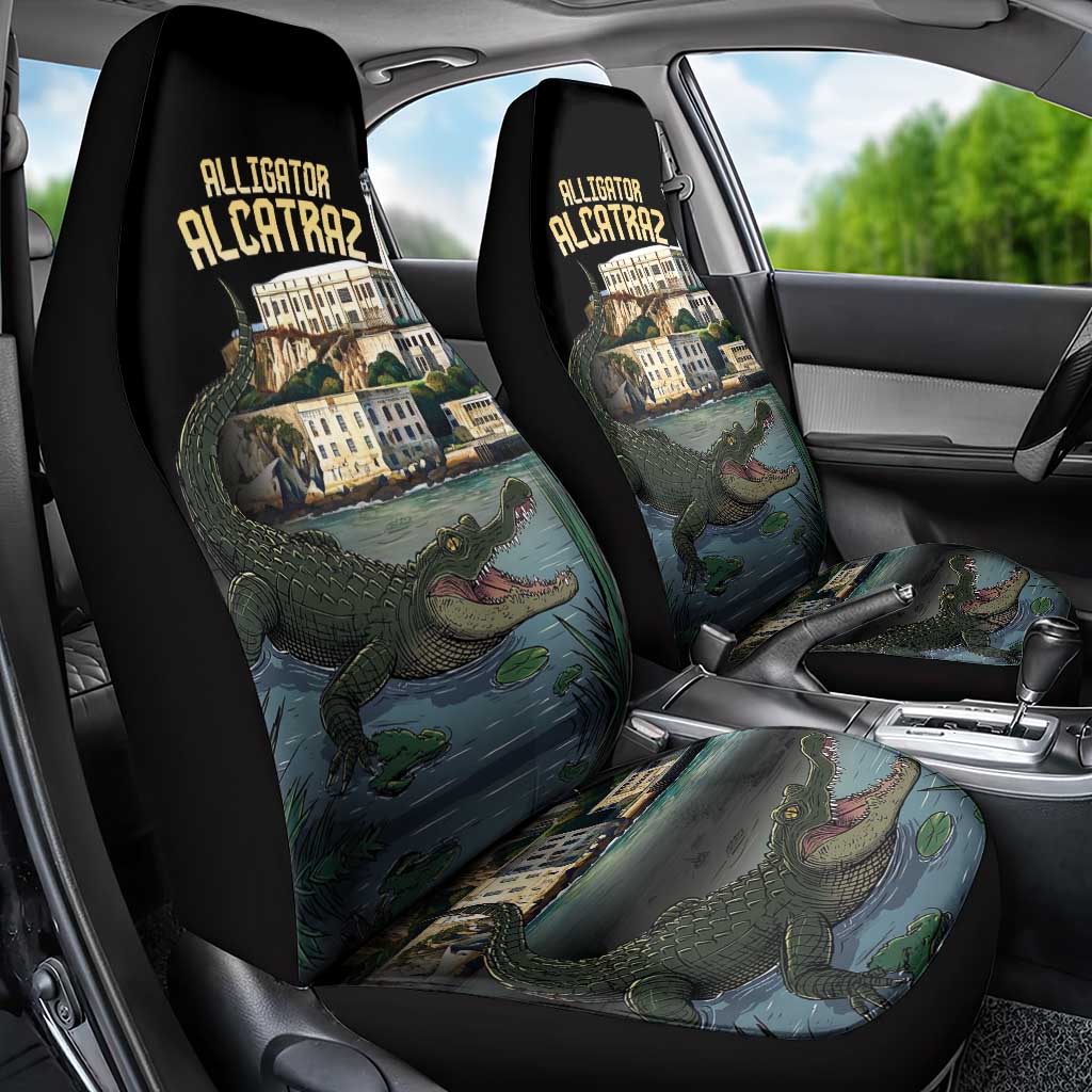Everglades Alligator Alcatraz Florida Car Seat Cover LT18