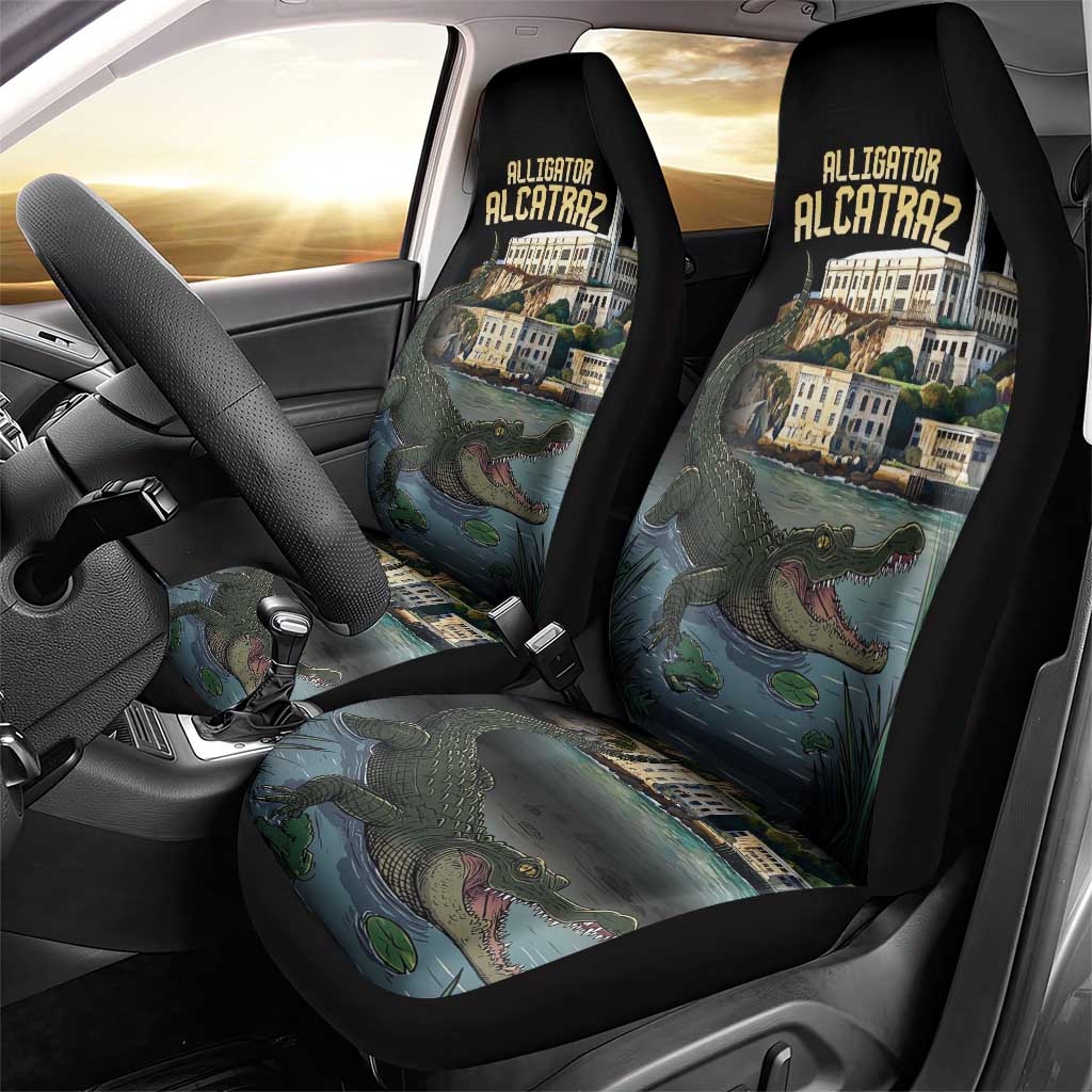 Everglades Alligator Alcatraz Florida Car Seat Cover LT18