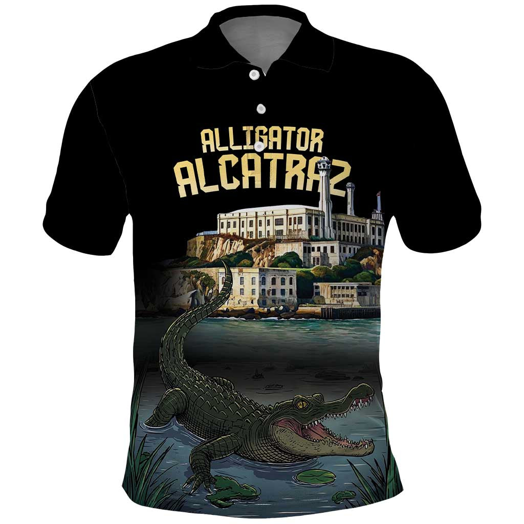 Everglades Alligator Alcatraz Florida Polo Shirt LT18