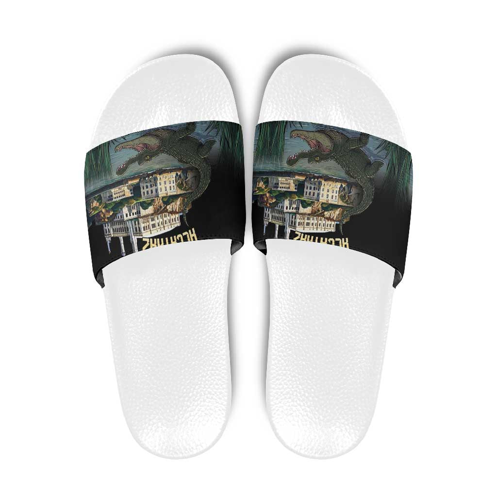 Everglades Alligator Alcatraz Florida Slide Sandals LT18