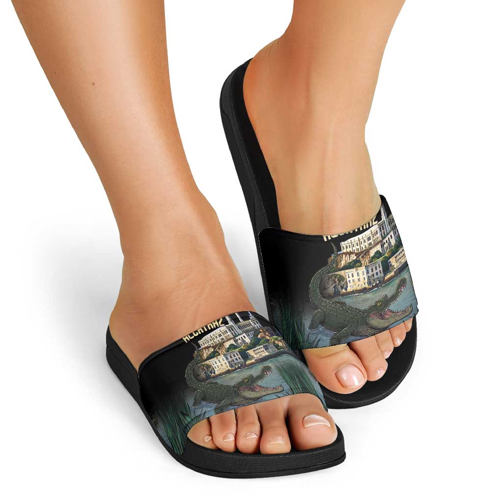 Everglades Alligator Alcatraz Florida Slide Sandals LT18