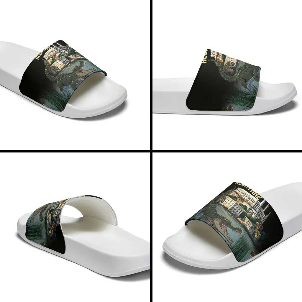 Everglades Alligator Alcatraz Florida Slide Sandals LT18