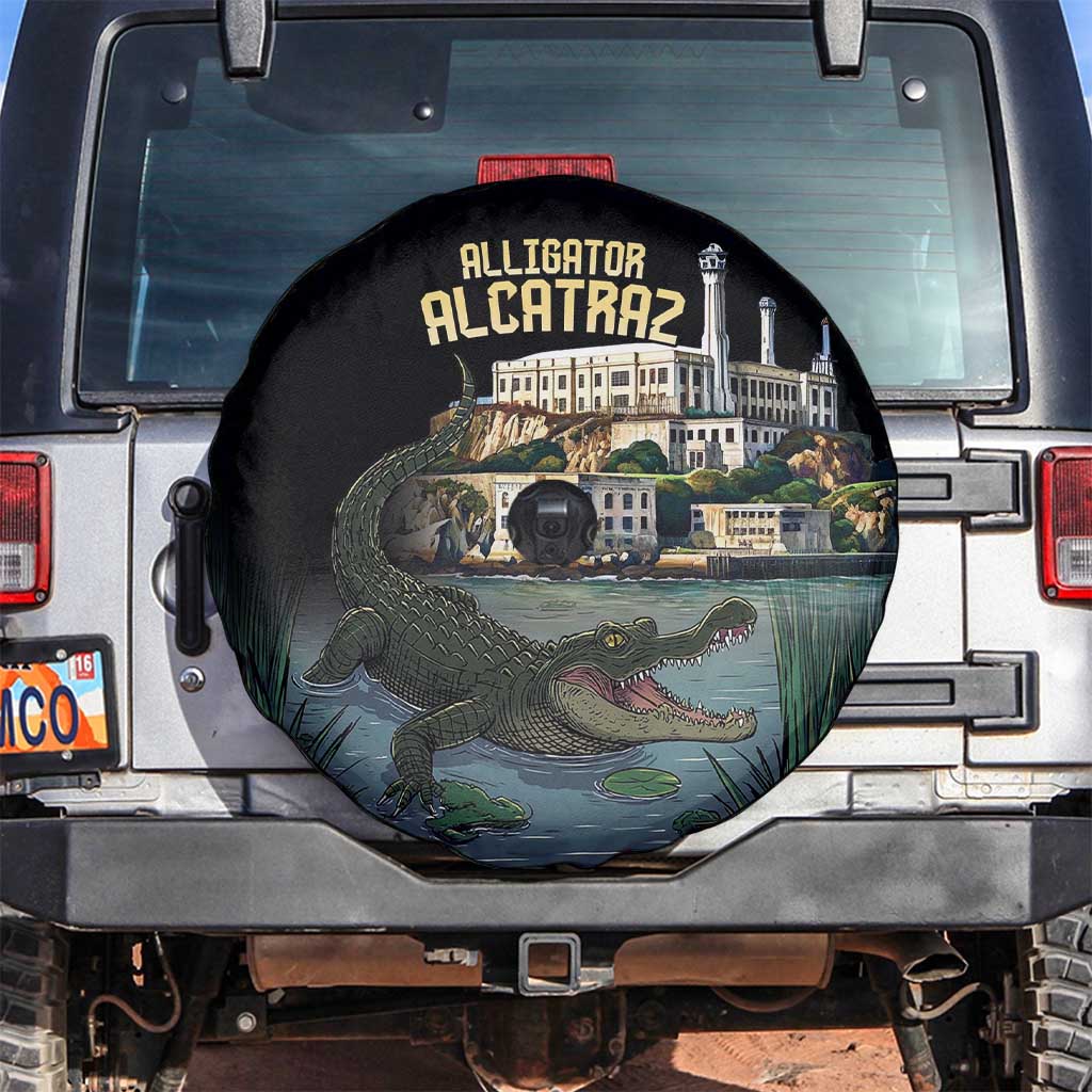 Everglades Alligator Alcatraz Florida Spare Tire Cover LT18