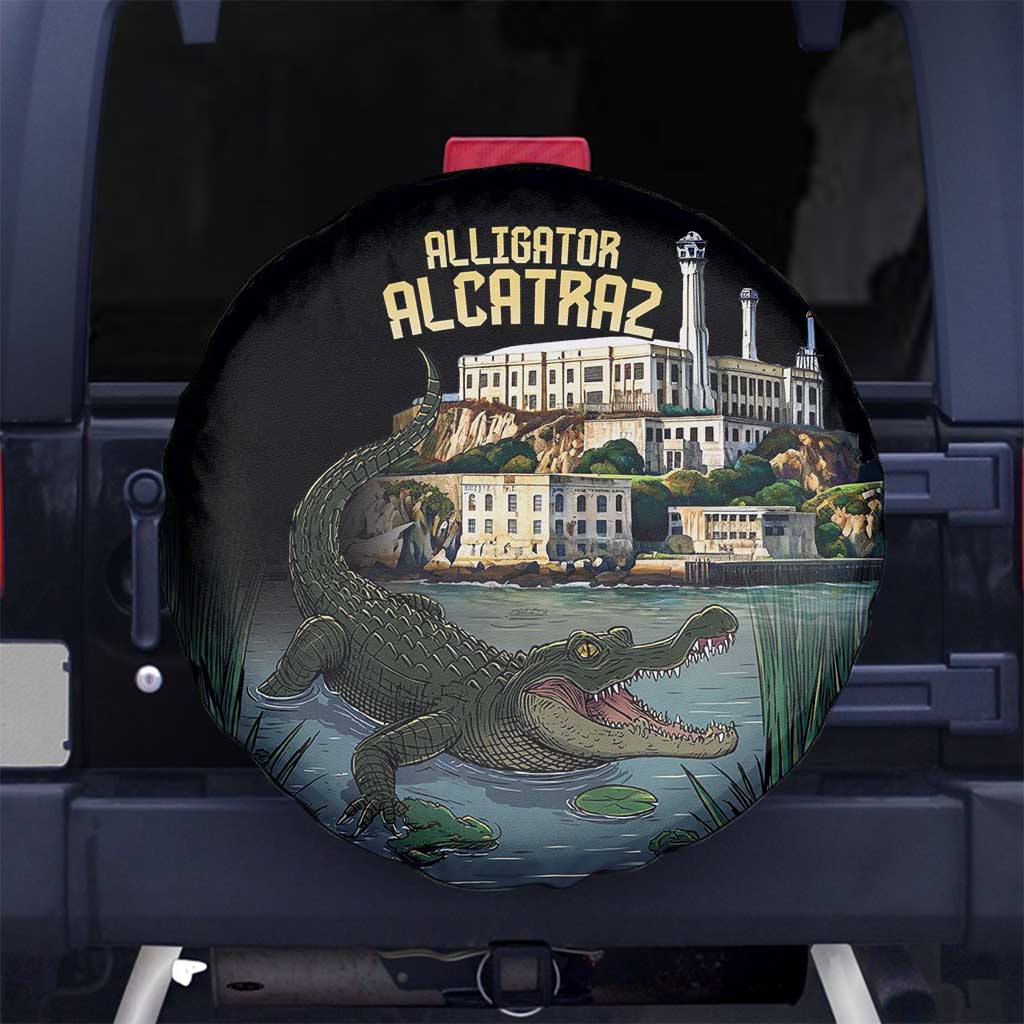 Everglades Alligator Alcatraz Florida Spare Tire Cover LT18