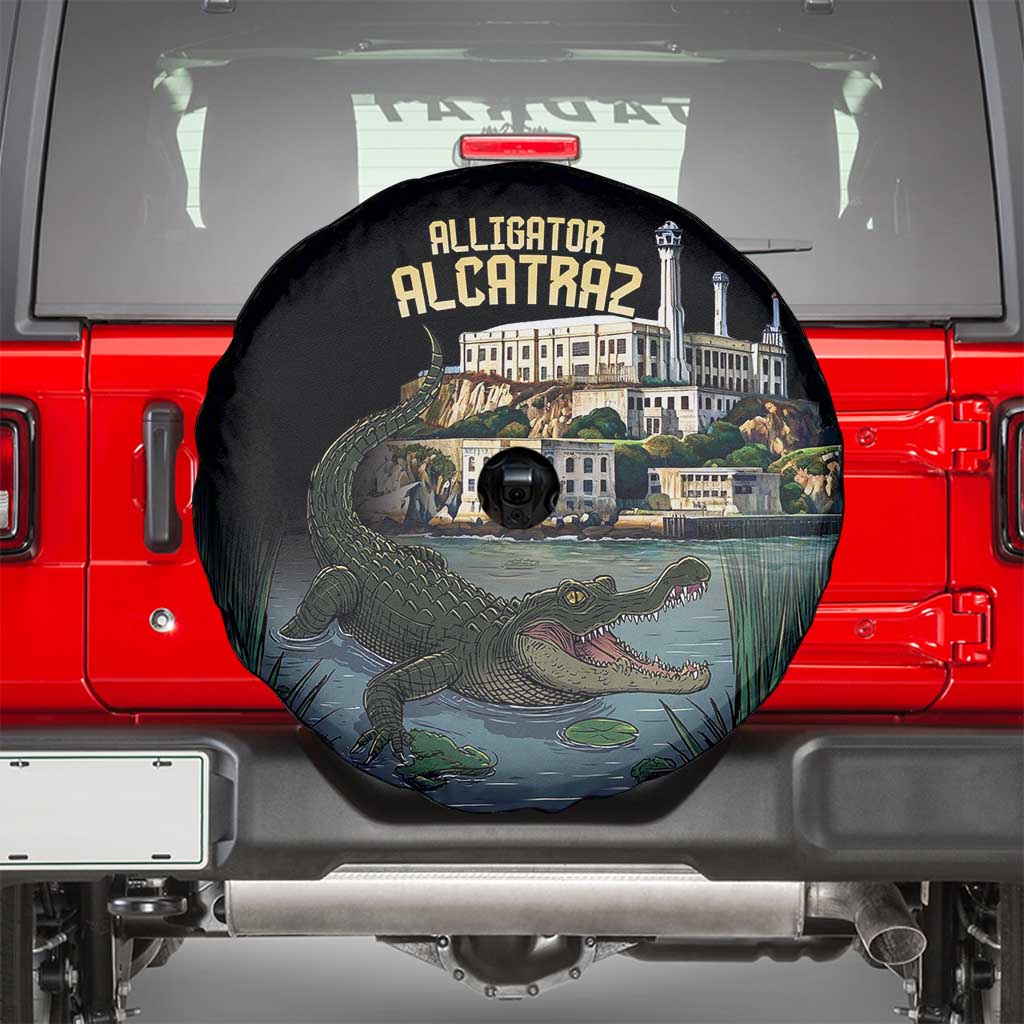 Everglades Alligator Alcatraz Florida Spare Tire Cover LT18
