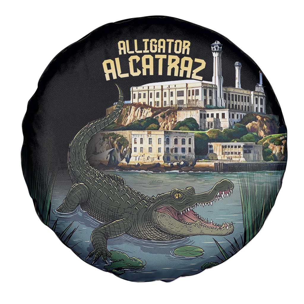 Everglades Alligator Alcatraz Florida Spare Tire Cover LT18