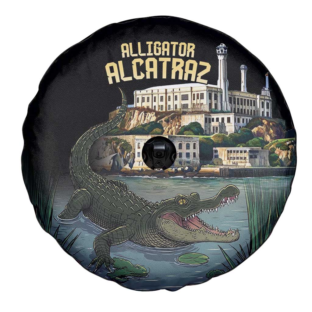 Everglades Alligator Alcatraz Florida Spare Tire Cover LT18