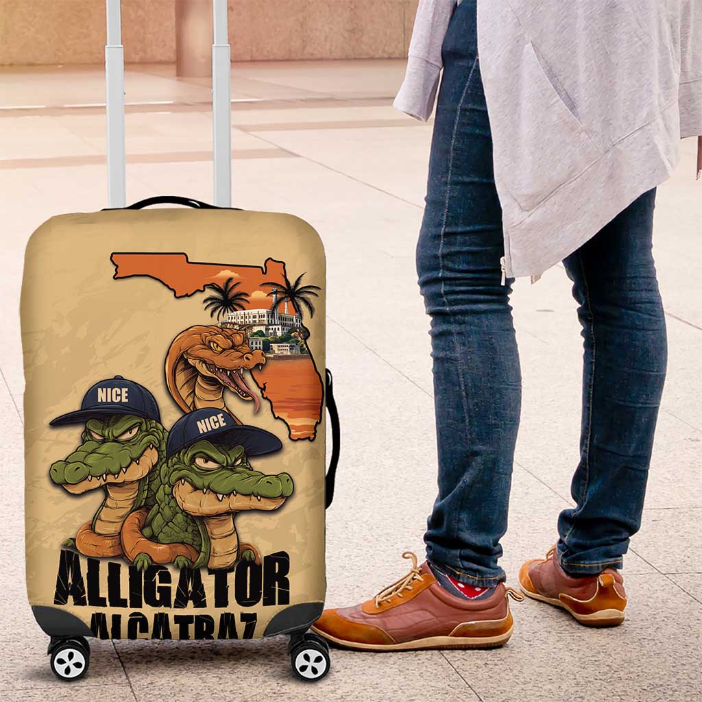 Alligator Alcatraz Prison Florida Everglades Luggage Cover LT18