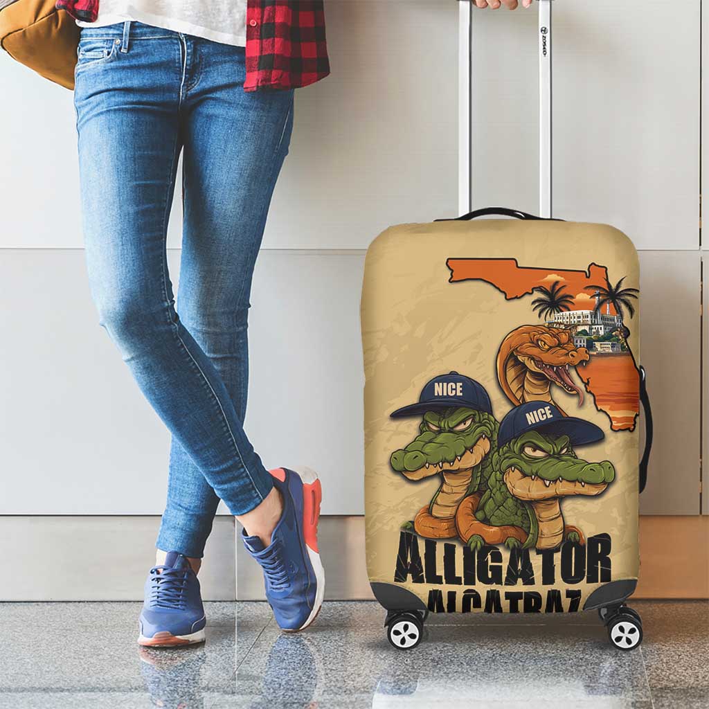 Alligator Alcatraz Prison Florida Everglades Luggage Cover LT18