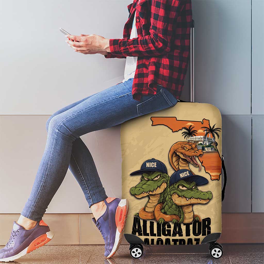 Alligator Alcatraz Prison Florida Everglades Luggage Cover LT18