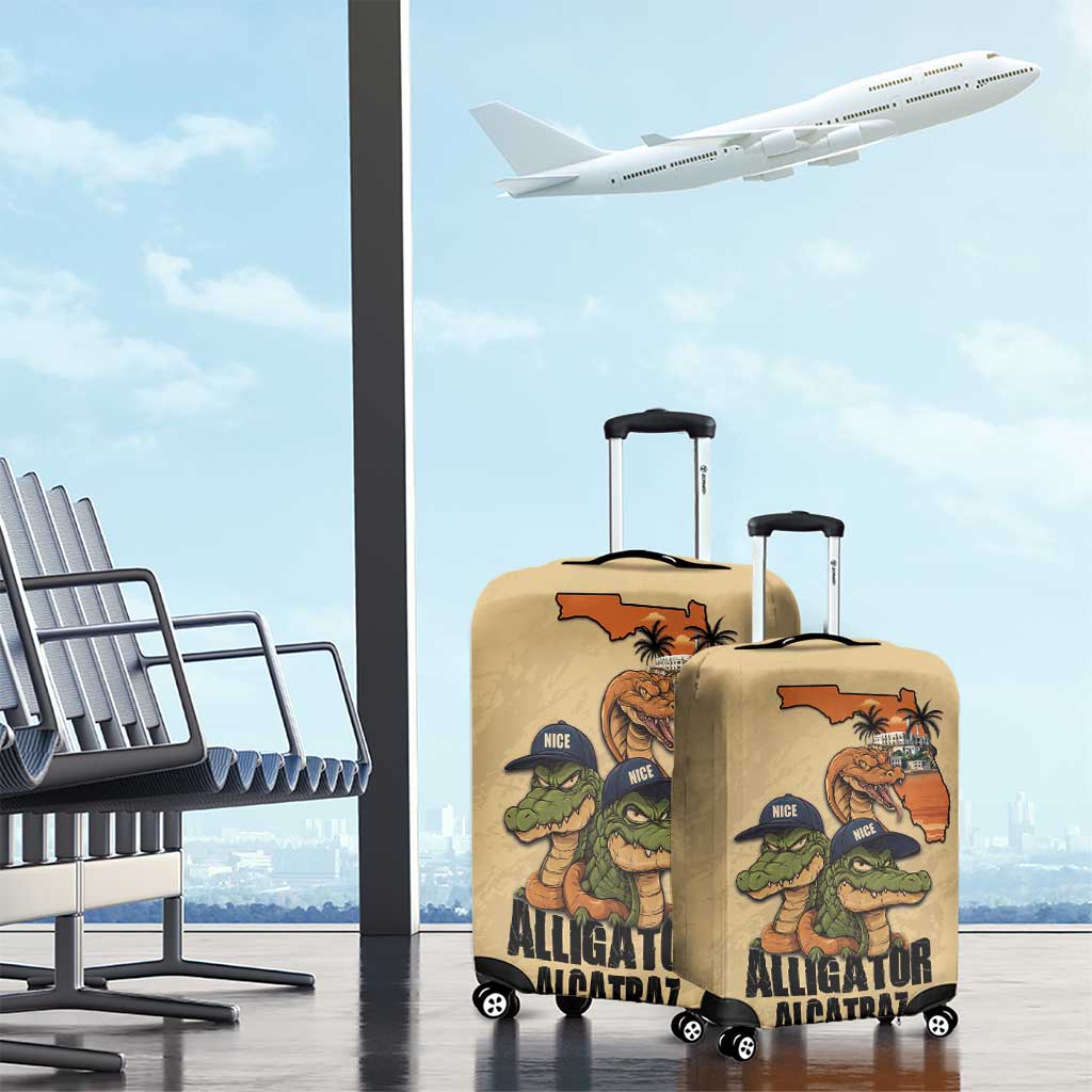 Alligator Alcatraz Prison Florida Everglades Luggage Cover LT18
