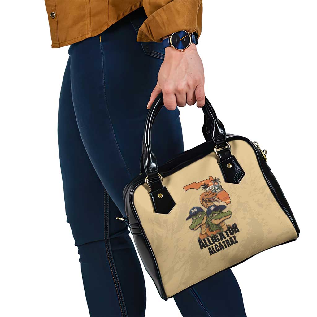 Alligator Alcatraz Prison Florida Everglades Shoulder Handbag LT18