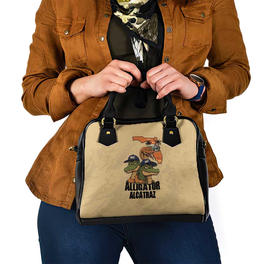 Alligator Alcatraz Prison Florida Everglades Shoulder Handbag LT18