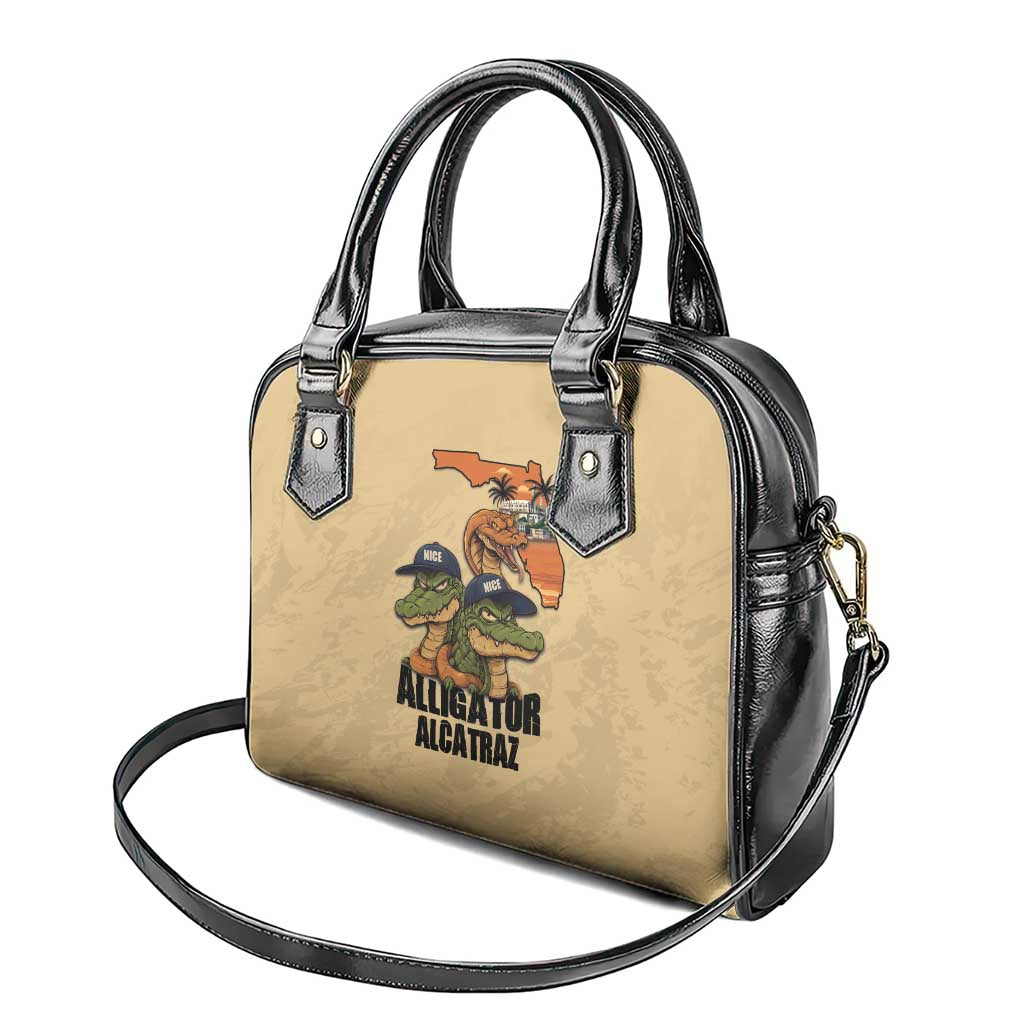 Alligator Alcatraz Prison Florida Everglades Shoulder Handbag LT18