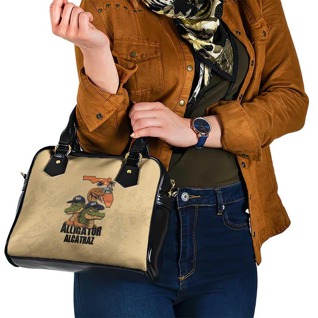 Alligator Alcatraz Prison Florida Everglades Shoulder Handbag LT18