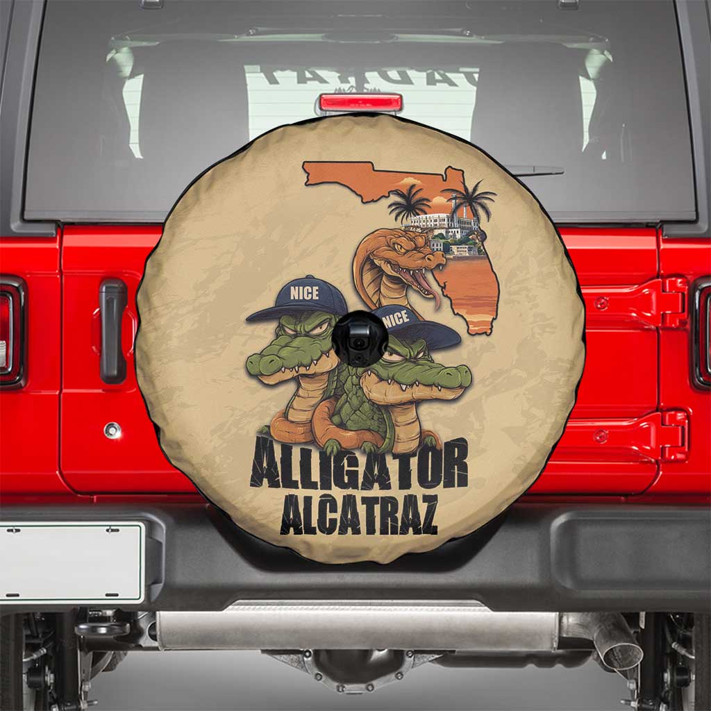 Alligator Alcatraz Prison Florida Everglades Spare Tire Cover LT18