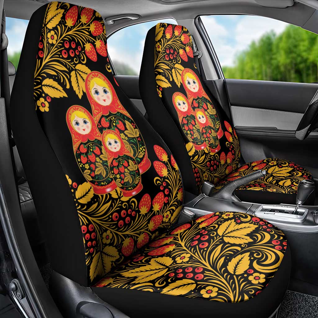 Russian Matryoshka Doll Car Seat Cover Khokhloma Patterns LT18