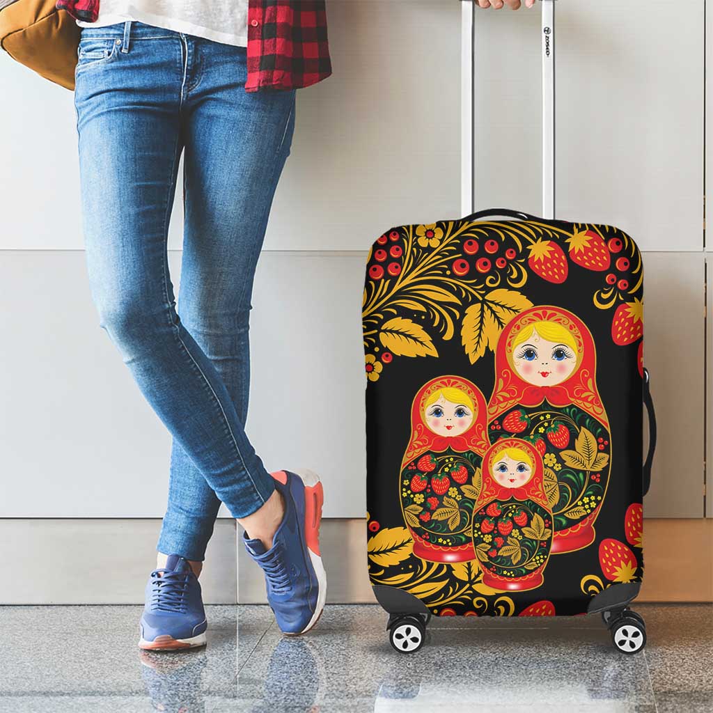 Russian Matryoshka Doll Luggage Cover Khokhloma Patterns LT18