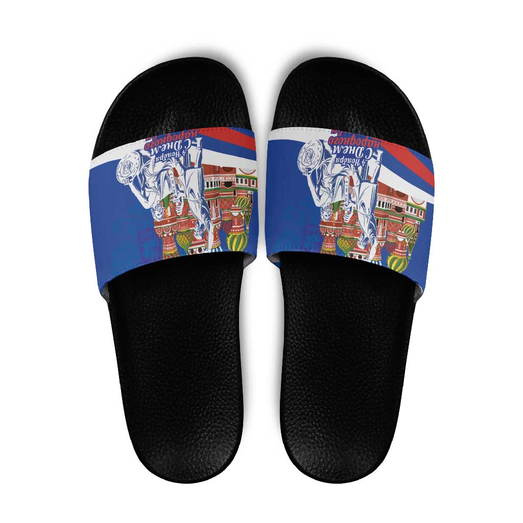 Russia National Unity Day Slide Sandals Minin And Pozharsky Monument LT18