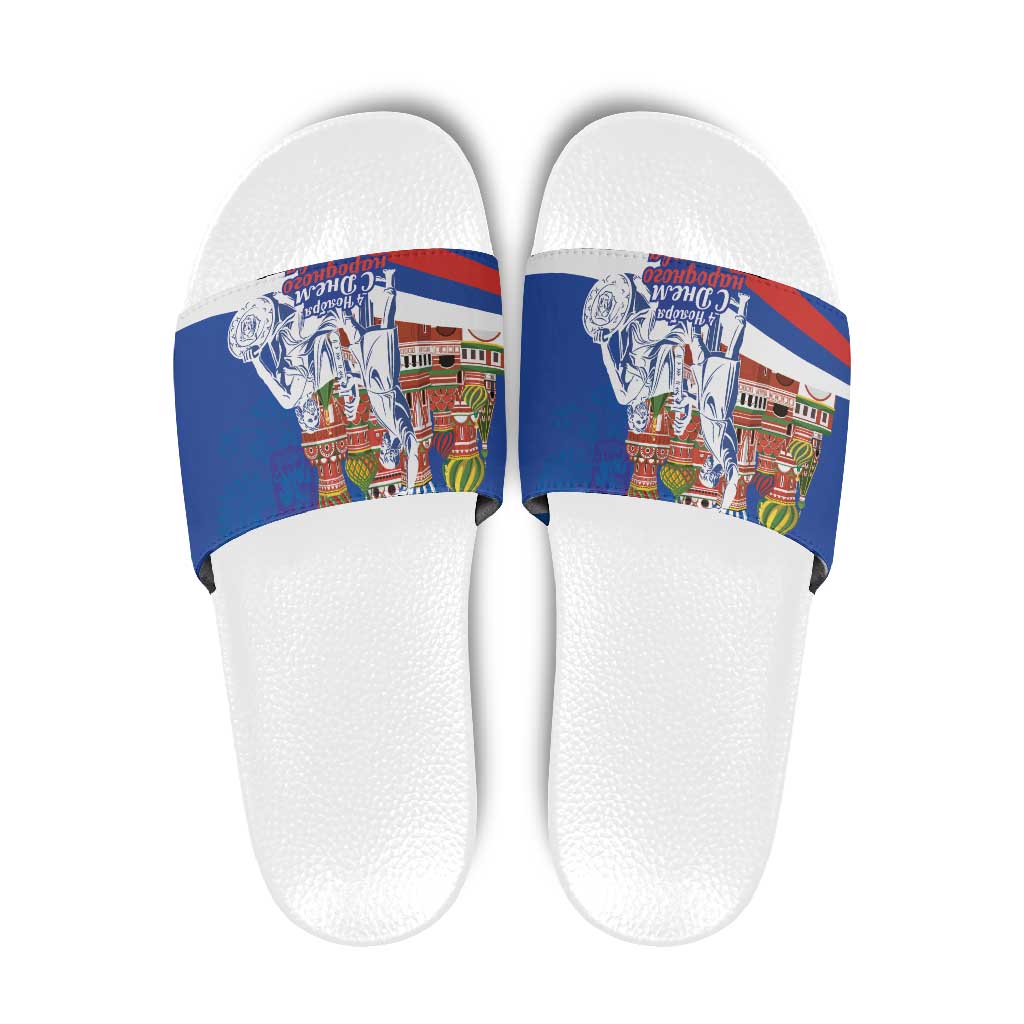 Russia National Unity Day Slide Sandals Minin And Pozharsky Monument LT18
